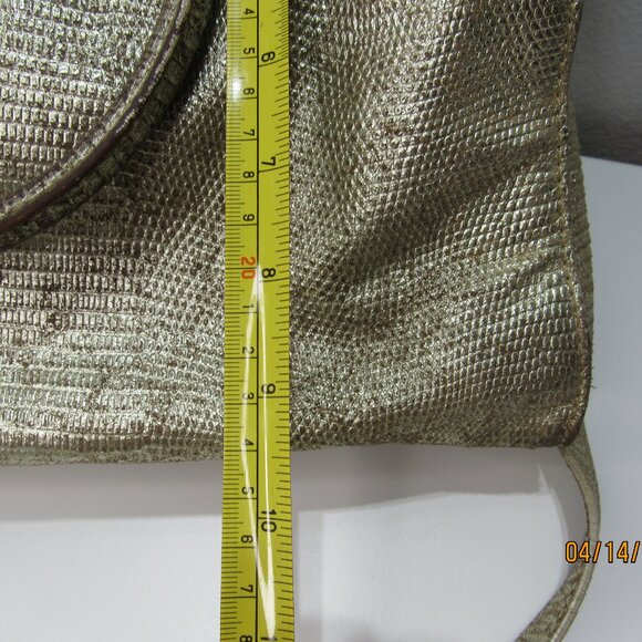 Michael Michael Kors Metallic Gold Chain Medium Crossbody Bag - Picture 4 of 10